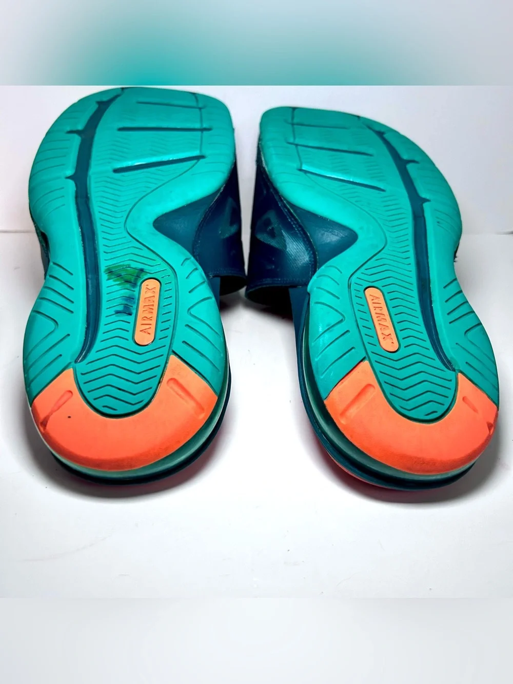 Nike Air Max Labron 2 Elite Slides Men’s 13 Dark Atomic Teal/Total Orange